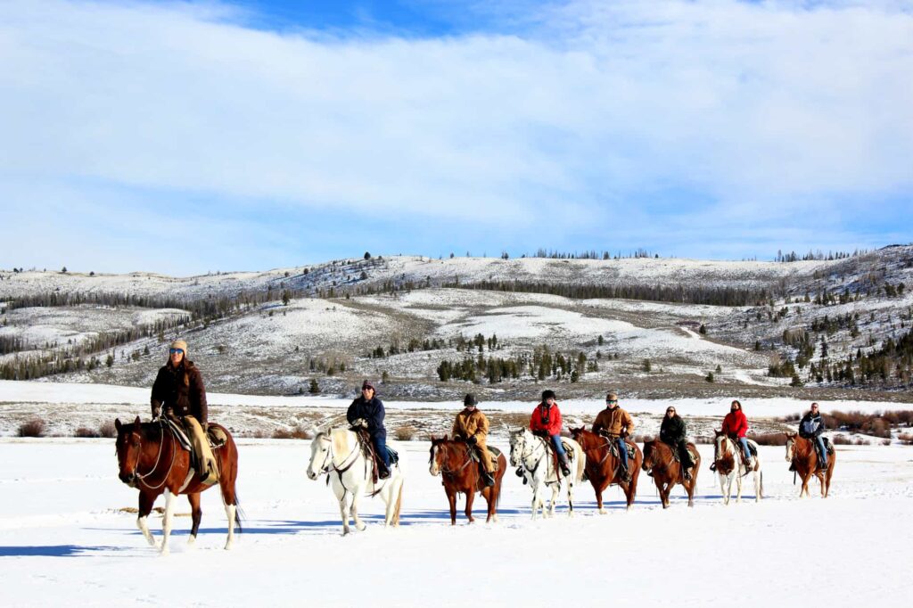 The Beauty of Horseback Riding in the Snow