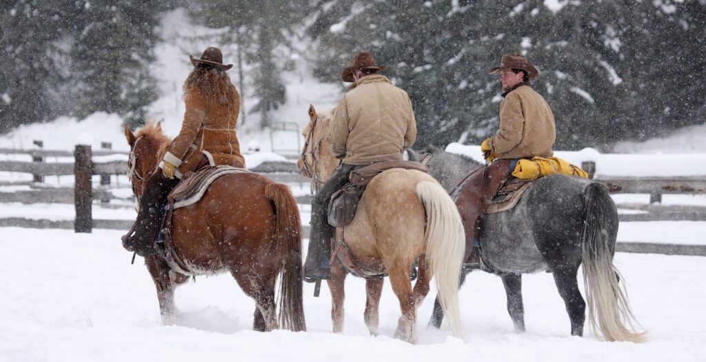 The Beauty of Horseback Riding in the Snow