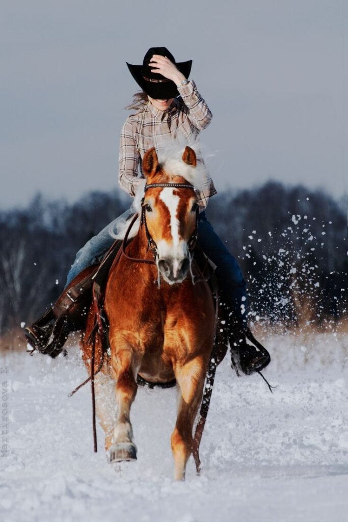 The Beauty of Horseback Riding in the Snow