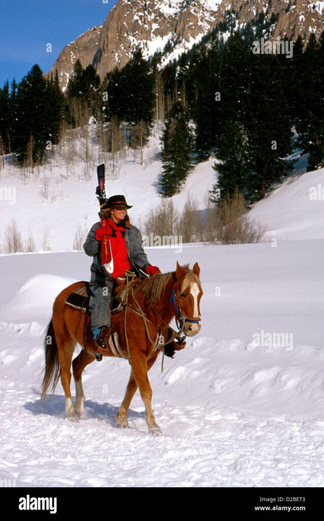 The Beauty of Horseback Riding in the Snow